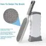 No/Brand Pet Hair Remover Brush Dog Cat Hair Remover with Self-Cleaning Base Double Sided (Grey) No/Brand Pet Hair Remover Brush Dog Cat Hair Remover with Self-Cleaning Base Double Sided (Grey)
