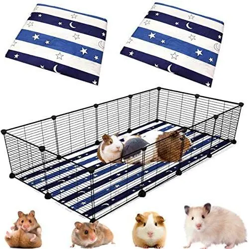 GABraden 2 Pack Guinea Pig Liner,Rabbit Bunny mat Washable Pee Pads (Large) GABraden 2 Pack Guinea Pig Liner,Rabbit Bunny mat Washable Pee Pads (Large)