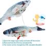 Aquatic Electronic Pet Cat Plush Toy USB Charging Simulation Fish
