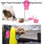Newthinking Dog Water Bottle for Walking, Portable Dog Water Travel Dispenser with Food Container, Poop Shove and Waste Bag for Pets Outdoor Walking, Hiking, Travel