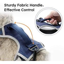 Petties&Sweeties No Pull Dog Harness，Reflective Adjustable Soft Padded Vest Unique Colors,with a Easy Control Training Handle,with Poop Bags