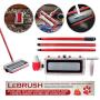 LeBrush 2.0 Universal Pet Dog Cat Hair Remover Brush Broom Tool, Multi-Functional Carpet & Fabric Cleaning Broom Brush Tool for Picking up Cat, Dog, Pet Hair Fur with Vacuum Cleaner Adapter