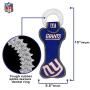 Pets First NFL New York Giants Dental Dog TUG Toy with Squeaker. Tough PET Toy for Healthy Fun, Teething & Cleaning Pets Teeth & Gum, Team Color, one Size (NYG-3310)