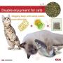 Moving Cat Kicker Fish Toy 11'' Realistic Plush Interactive Flopping Wiggle Catnip Toys for Indoor Cats, Motion Sensor Dancing Flip Fish Cat Toy with Catnip Bell Spring Fun Kitten Toy Kitty Exercise