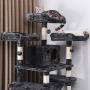 BEWISHOME Large Cat Tree Condo with Sisal Scratching Posts Perches Houses Hammock, Cat Tower Furniture Kitty Activity Center Kitten Play House MMJ03