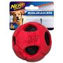 Nerf Dog Bash Rubber Wrapped Tennis Ball Dog Toy, Lightweight, Durable and Water Resistant, 3.5 Inches, for Medium/Large Breeds, Single Unit, Red