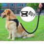Dog Harness & Leash Set No-Pull Pet Vest with Round Braided Leash Safe Vest with Adjustable Breathable Mesh Pet Harness Soft Oxford Outdoor for Dogs Easy Control for Small Medium Large Dogs