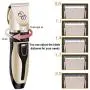 HATALKIN Dog Clippers, Professional Low Noise Rechargeable Pet Hair Grooming Clippers Kit Cordless Electric Clipper Shaver for Small Large Dogs Cats Animals (Black) (Black)