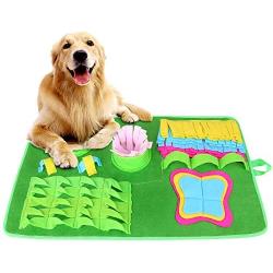 synmixx Dog Mat Pet Dog Feeding Mat- Durable Interactive Dog Toys Encourages Natural Foraging Skills，Dog Play Mat Sniffing Training Pad Fun Mats, Great for Stress Release