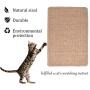 Cat Scratch Pad, Natural Sisal Cat Scratcher Mat Kitty Scratching Post Anti-Slip Cats Sleeping Carpet for Grinding Claws Protect Furniture