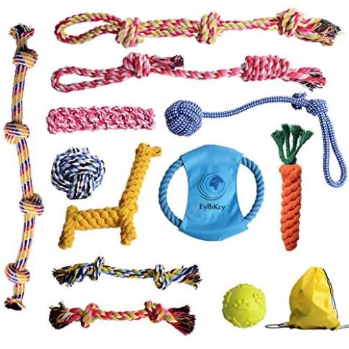 Dog Rope Toys EylbKey Dog Toy for Small to Medium Dogs,Puppy and Pets - as Cotton Chewers for Dog Toys - Dog Teething Cleaning - Dog Training