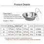 MLCINI Stainless Steel Hanging Pet Bowl, Removable Dish Feeder for Rabbit Bird Cat Dog Food Water Bowl with Hanger,(M size) MLCINI Stainless Steel Hanging Pet Bowl, Removable Dish Feeder for Rabbit Bird Cat Dog Food Water Bowl with Hanger,(M size)