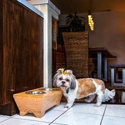 Moots Timber Feeding Pet Station Light, Light Brown