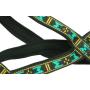 Weight Pulling Sledding Dog Harness X-Back Style Black/Green EXLarge, 27.5'' Neck Circumference