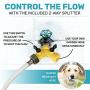 Dog Fountain Water Fountain Dog Sprinkler Step On Dog Sprinkler Toy for Big and Small Dogs For Drinking and Pets Playing And Happiness