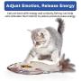 ROLIAT Floppy Fish Cat Kicker Toy with Catnip, Realistic Moving Toy Fish, Dancing Fish Kitty Toy, Wiggle Fish Toys