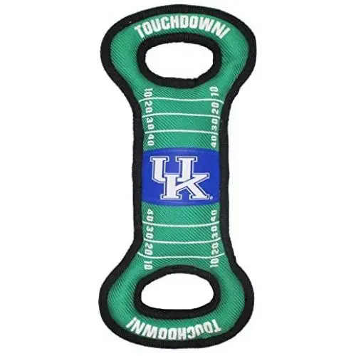 Pets First NCAA Football Field Dog Toy with Squeaker. - Kentucky Wildcats - for Tug, Toss, and Fetch. - Tough & Durable PET Toy