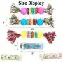 NPTCL Dog Chew Toys Puppy Teething Toys Squeaky Pet Toys with Rope for Small and Medium Dogs, Non Toxic Rubber, 3 Pack…