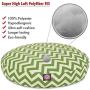 Sage Chevron Medium Round Indoor Outdoor Pet Dog Bed With Removable Washable Cover By Majestic Pet Products