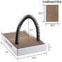 2PCS Cardboard Cat Scratcher with Scratch Box and Cat Self Groomer Massager Scratcher Toy Brush,Corrugated Cat Scratching Pad Cat Scratching Post with Catnip