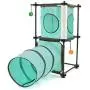 Kitty City Steel Claw Passage Cat Furniture Green, 2 levels