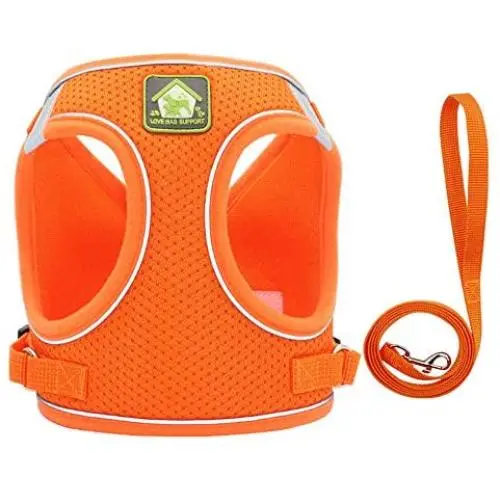 Zhongde No Pull Dog Harness and Leash Set for Small Medium Large Dogs, Adjustable Step in Pet Vest, Easy Control Breathable Mesh Harnesses with Reflective Straps Zhongde No Pull Dog Harness and Leash Set for Small Medium Large Dogs, Adjustable Step in Pet Vest, Easy Control Breathable Mesh Harnesses with Reflective Straps