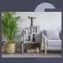 ZEZE Icelander Modern Style Multiple Steps CAT Tree(Scratching Post/Cat House/Activity Center/Cat Perch/Cat Towers/Climbing Tree) Gifts for Your Loving Pets/Halloween/Thanksgiving/Christmas ZEZE Icelander Modern Style Multiple Steps CAT Tree(Scratching Post/Cat House/Activity Center/Cat Perch/Cat Towers/Climbing Tree) Gifts for Your Loving Pets/Halloween/Thanksgiving/Christmas