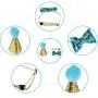 2 Pcs Birthday Hat, Pet Cat Dog Birthday Caps Reusable Headwear Bowknot Party Costume Perfect Dog or Puppy Birthday Gift (Blue) 2 Pcs Birthday Hat, Pet Cat Dog Birthday Caps Reusable Headwear Bowknot Party Costume Perfect Dog or Puppy Birthday Gift (Blue)