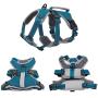 BELPRO Multi-Use Support Dog Harness, Escape Proof No Pull Reflective Adjustable Vest with Durable Handle, Dog Walking Harness for Big/Active Dogs