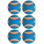 Chuckit! 6 Pack of Ultra Squeaker Ball Dog Toys, Medium, Whistles When Thrown