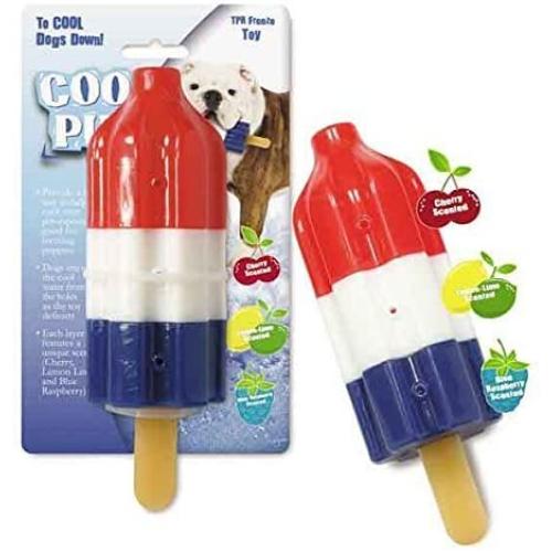 Cool Pup Dog Toy Rocket Pop Ice Cream Popsicle Shaped Frozen Water Summer Toys, Mini Cool Pup Dog Toy Rocket Pop Ice Cream Popsicle Shaped Frozen Water Summer Toys, Mini