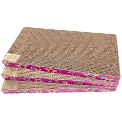 Cat Scratcher Pad with Catnip - Cat Cardboard Scratch Durable Scratching Pad Reversible