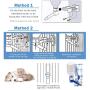Andiker No-Drip Dog Water Dispenser Bottle-Dog Kennel Cage Water Dispenser Water Drinker Kettle for Pets can be Raised and Lowered Drinking Water Feeding Cage Water Bottle for Dogs
