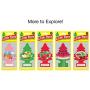 LITTLE TREES Car Air Freshener I Hanging Tree Provides Long Lasting Scent for Auto or Home I Peachy Peach, 24 Count, (4) 6-Packs