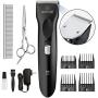 oneisall Dog Clippers for Thick Coats, Professional Powerful Grooming Kit Low Noise Cordless Hair Clipper Trimmers Shaver for Small Medium and Large Dogs Cats Pets - Black