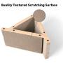 FUKUMARU 3 Sided Vertical Cat Scratching Post, Triangle Cat‘s Scratch Tunnels Toy, Scratcher Ramp for Kitten Play Exercise