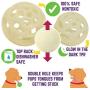 Chew King Fetch Balls, Glowing Balls for Dogs, Fits Ball Launcher