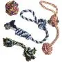 Otterly Pets Puppy Dog Pet Rope Toys For Small to Medium Dogs (Set of 4)