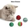 12 PCS Christmas Cat Toys - Christmas Cat Toy Stocking Gifts Including Ball, Mouse, Bell, Catnip Toys, Crinkle Balls, Interactive Kitten Toys