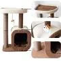 Catry Kitten Cat Tree Condo with Paper Rope Covered Scratching Post Activity Center for Climbing Relaxing and Playing Natural Jute Fiber Pet Stand Catry Kitten Cat Tree Condo with Paper Rope Covered Scratching Post Activity Center for Climbing Relaxing and Playing Natural Jute Fiber Pet Stand