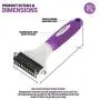 Poodle Pet Dematting Comb for Dogs – Handheld Undercoat Dematter Rake Grooming Tool for Long or Short Hair