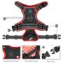 PHOEPET 2019 Upgraded No Pull Dog Harness, Unique Colors Reflective Adjustable Vest, with a Training Handle + 2 Metal Leash Hooks+ 3 Snap Buckles +4 Slide Buckles [Easy to Put on & Take Off]