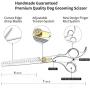 Klngstar Professional Razor Edge Series - 7.0''/8.0'' Japan 440C Silver Personality Design Pet Grooming Cutting Scissors - Dog Big Chunker Shears