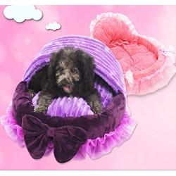 Dog Kennel top Grade Princess Bed Lovely lace Teddy wo nei nei