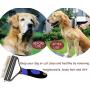 SOMORE Pets Grooming Tool 2 Sided Undercoat rake for Cats and Dogs Safe dematting Comb Brush Removing No More Nasty Shedding and Flying Hair