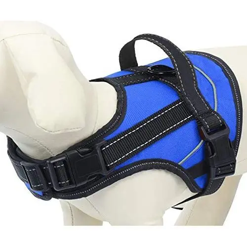 MissYou No Pull Dog Harness with Handle, Easy On and Off, Reflective Pet Vest Harness, Breathable & Adjustable Perfect on The Go for Small Medium Large Dogs MissYou No Pull Dog Harness with Handle, Easy On and Off, Reflective Pet Vest Harness, Breathable & Adjustable Perfect on The Go for Small Medium Large Dogs