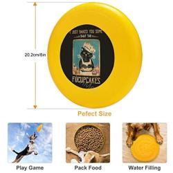 Pet Frisbee Flying Disc Dog Toy - Multifunction Vintage Black Cat I Just Baked You Some Shut The Fucupcakes