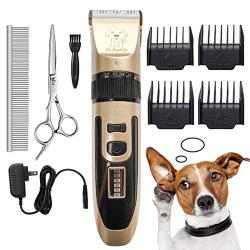 HahaGo Pet Grooming Clippers Dog Shaver Hair Trimmer Electric Fur Removal Cutter Rechargeable Haircut with LED Screen for Dogs Cats Pets