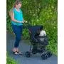 Pet Gear NO-Zip Happy Trails Lite Pet Stroller for Cats/Dogs, Easy Fold with Removable Liner, Storage Basket Pet Gear NO-Zip Happy Trails Lite Pet Stroller for Cats/Dogs, Easy Fold with Removable Liner, Storage Basket