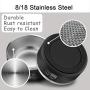 CtilFelix Dog Bowl Stainless Steel Dog Water Bowl Non-Slip Dog Food Bowls Large Portable Pet Feeder Bowls for Medium Large Dogs Cats Holds 64 Ounce Black